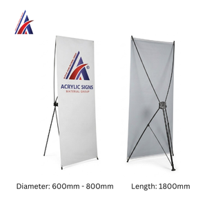 Soporte Plegable para Pancartas X-Kite de 600mm, 800mm x 1800mm, Proveedor Premium de Malasia, para Exhibición de Pancartas en Eventos - Product Image 4