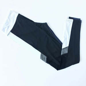 Leggings de yoga et fitness pour femmes, ceinture large, extensibles dans quatre directions, en Spandex/Nylon, taille haute élastique, imprimés, avec empiècements en maille, XS-XL - Product Image 2