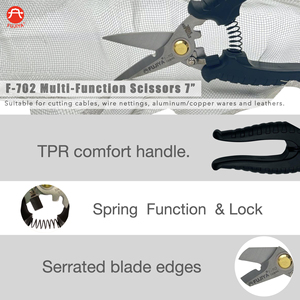 Ciseaux industriels Fujiya Ciseaux de couture en acier inoxydable avec bord dentelé pour tissu/coupe de qualité industrielle - Product Image 5