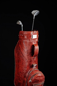 Handmade Full Grain Hide <b>Golf</b> Club Carrier Zipper Closure Mens Seniors Luxury Sports Travel Holdall - Product Image 6