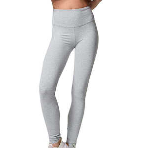Leggings de sport pour femmes de haute qualité, sans couture, taille haute, avec cordon de serrage, couleur unie, longueur intégrale - Product Image 1