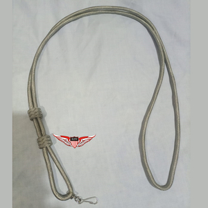 สายคล้องคอสีเทาหรือสีเงิน สายร้อยนกหวีด ด้ายไหมสีเทา ขายส่ง คุณภาพดีที่สุด - Product Image 3