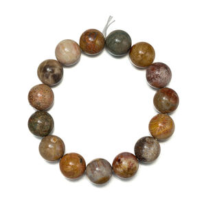Wholesale Hot Selling High Quality Natural Coral Jade Chrysanthemum <b>Stone</b> <b>Beads</b> Round Loose <b>Beads</b> for Women Jewelry - Product Image 2