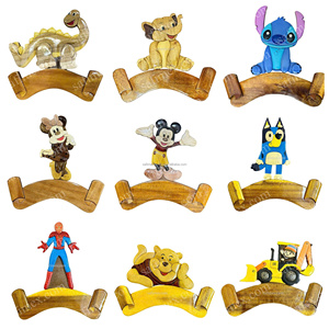 Placas de puerta personalizadas, letreros colgantes de dibujos animados para niños, decoración de madera pintada a mano de Vietnam - Product Image 3