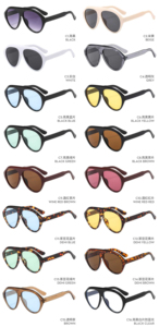 Nouvelles Lunettes de Soleil Tendance pour Femme, Protection UV400, Monture Complète Ronde, Personnalisables, Modèle Pulinsi 3607 - Product Image 5