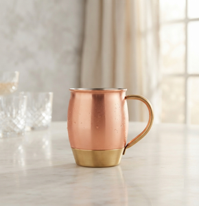 Mug en cuivre pur poli brillant personnalisé, fait main, durable, pour la cuisine, pour boire de l'eau, tasse Julep en métal - Product Image 1