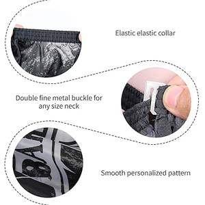 Cape de barbier professionnelle Tactus Industries pour hommes, en polyester écologique, imperméable, coupe de cheveux, col élastique réglable - Product Image 3