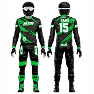 New High Quality Color Combination Sublimation Printing Stretchy Cordura Fabric Custom <b>Sizing</b> ATV, BMX and Motocross Racing Gear - Product Image 1