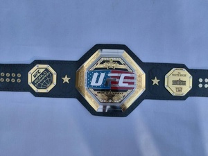 Ceinture de champion UFC plaquée or en cuir léger MMA unisexe, équipement durable d'arts martiaux, 1 pièce - Product Image 3