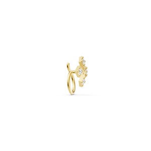 Anillo de Nariz de Oro 9K con Diamantes, Joyería Fina de Lujo, Elegante, para Mujer, Perfecto para Uso Diario, Regalos y Fiestas - Product Image 2
