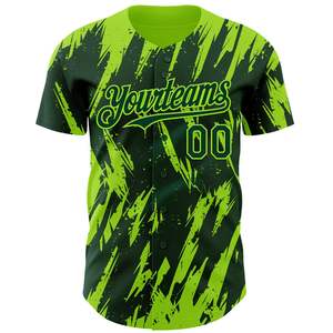 Camiseta de Béisbol Personalizada para Equipo, con Botones, Impresión de Serigrafía, Secado Rápido, 100% Algodón Orgánico, Ropa Deportiva Antibacteriana - Product Image 4