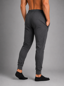 Pantalones deportivos para correr hechos con una mezcla de algodón suave y transpirable de primera calidad, perfectos para entrenamientos diarios en el gimnasio, para estar en casa y para uso casual en la calle. - Product Image 4