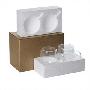 Modern 14 15 16 oz <b>Double</b>-<b>Wall</b> Glass Cup for Homeware Distributors - Product Image 6