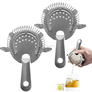 Colador de cócteles de acero inoxidable de grado alimenticio, herramienta de barra resistente para uso doméstico, en pubs y por parte de bartenders. - Product Image 6