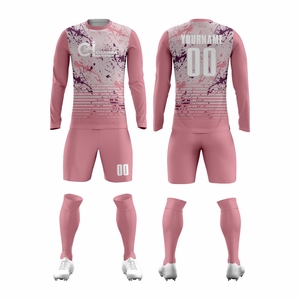Uniforme de Fútbol al por Mayor con Estampado por Transferencia Térmica, Jersey y Pantalones Cortos de Fútbol Unisex Transpirables y Ajustados - Product Image 3