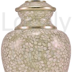 Urne funéraire grande taille en opale cloisonné, couvercle fileté en métal fait main, pendentif gravable, commémoration funéraire, usine OEM - Product Image 5