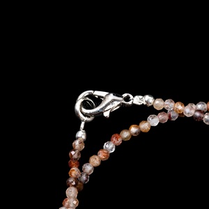 Collar de cuentas de rutilo rojo de alta calidad con cuentas de piedras preciosas redondas facetadas, cristal curativo, joyería de moda para mujer, regalo elegante - Product Image 1