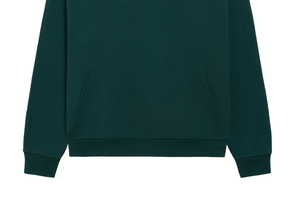 Unisex Green Color Pullover Hoodies Plus Size Sweatshirts Plain Style High Quality Cotton French Terry Winter Collection Hoodies - Product Image 3