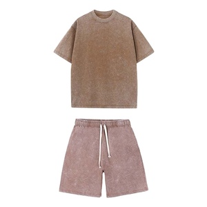 Ensemble 2 pièces de survêtements de sport d'été unisexe à impression personnalisée pour hommes, vêtements de sport respirants, ensemble t-shirt et short de grande taille - Product Image 1