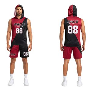 ชุดฟุตบอล 7 คน แบบไม่มีแขนเสื้อ มีฮู้ด พร้อมกางเกงขาสั้น ผลิตจากโพลีเอสเตอร์ พิมพ์ลายเปลวไฟสีสันสดใส สำหรับการแข่งขันระดับมืออาชีพ - Product Image 6