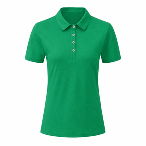 เสื้อโปโลผู้หญิงสั่งทำพิเศษ ผ้าฝ้ายพรีเมียม แขนสั้น ทรงเข้ารูป สวมใส่สบาย เหมาะสำหรับกอล์ฟ รับผลิตแบบ OEM ODM - Product Image 1