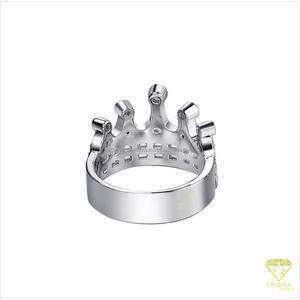 Bague de déclaration de luxe en argent sterling 925 avec diamant Moissanite pour grossistes et revendeurs de bijoux - Product Image 4
