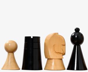 Jeu d'échecs de style tournoi, pièces de 3,5 pouces en bois d'ébène et de buis naturel, au meilleur prix - Product Image 5