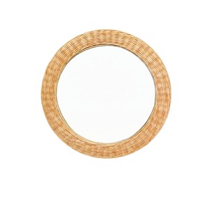 Wholesale Natural Handcrafted Wide Frame <b>Mirror</b> Rattan Kids Room <b>Wall</b> Decor Woven Wicker <b>Hanging</b> <b>Mirror</b> Rattan Decor Items - Product Image 1
