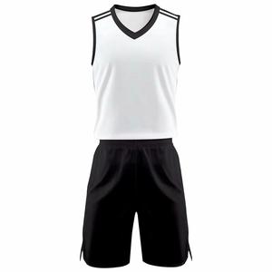Ensemble d'uniformes de basketball personnalisés par sublimation pour hommes et jeunes, maillots et shorts d'entraînement en tissu mesh respirant, haute qualité - Product Image 2