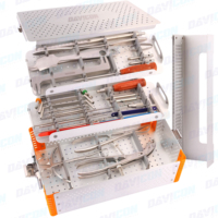 Ensemble d'instruments orthopédiques pour membres inférieurs, en acier inoxydable de qualité médicale supérieure, réutilisables, pour fragments de grande taille, approuvé CE ISO