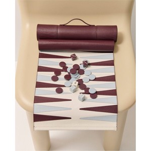 Jeu de backgammon portable enroulable en cuir, jeu de voyage avec dés et pions, jeu de société pliable léger, ensemble de backgammon enroulable - Product Image 3