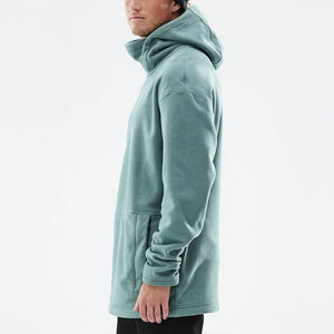 Sudadera con Capucha para Hombre, Color Verde Azulado, Corte Regular, Color Sólido, Informal, para Otoño, con Bolsillo - Product Image 3