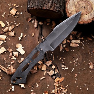 Cuchillo de acero 1095 DIY con hoja en bruto, forjado de espiga completa, para bushcraft, kit de cuchillo de caza de hoja fija personalizado, OEM/ODM - Product Image 5