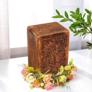 Executive Collection Wooden Memorial Cremation Urn <b>Ash</b> Tribute Holder Featuring Superior Timber Surface And Lasting Quality - Product Image 5