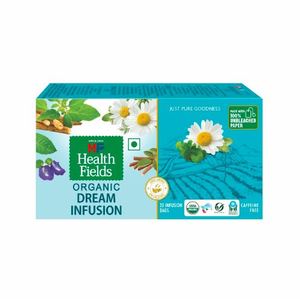 Sachets de thé bio sans caféine Health Fields Organic Dream Infusion pour renforcer l'immunité, pour tous, 25 sachets, durée de conservation 12 mois - Product Image 1