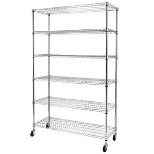 Scaffalatura in Acciaio a 6 Ripiani per Stoccaggio ad Alta Resistenza - Product Image 1