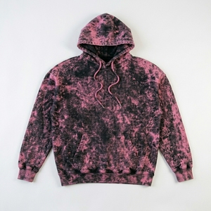 Sweat à capuche surdimensionné personnalisé pour homme en coton French Terry, style streetwear décontracté, imprimé lettres noires, poche avant - Product Image 6