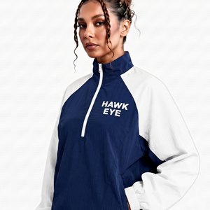 Conjunto Deportivo de Dos Piezas para Mujer, Chaqueta y Pantalones con Paneles en Contraste, Ligero, Cortavientos, Ropa Deportiva, Logotipo Personalizado, Proveedor Mayorista - Product Image 4