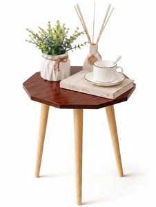 Modern Octagonal Wooden Side <b>Table</b> Solid Wood <b>Legs</b> Nordic Minimalist Eco-Friendly Handmade <b>Coffee</b> <b>Table</b> Living Room Furniture - Product Image 1