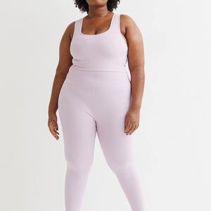 Soutien-gorge de sport basique en tissu doux au design simple, dos nu, pour yoga, gym, course à pied, entraînement, haut de sport pour femme - Product Image 2