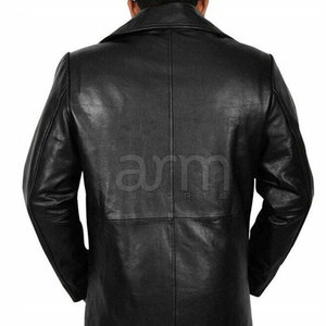 Latest Style Men Leather <b>Long</b> <b>Coat</b> Wholesale Men Leather <b>Coat</b> Best Selling Leather <b>Long</b> <b>Coat</b> - Product Image 5