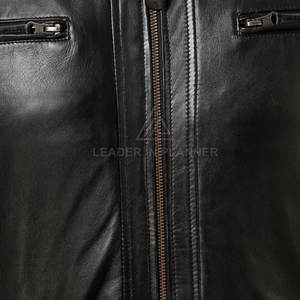 เสื้อแจ็คเก็ตหนังผู้ชายสีพื้น ดีไซน์สั่งทำพิเศษ ระบายอากาศได้ดี สไตล์สตรีทแวร์ ขายดี ราคาสมเหตุสมผล สำหรับฤดูหนาว - Product Image 6