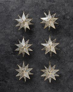Luxury Metal Glass Christmas <b>Star</b> Hanging Ornaments Handmade Mirror Finish Festive <b>Tree</b> Decor Set <b>for</b> Home - Product Image 1