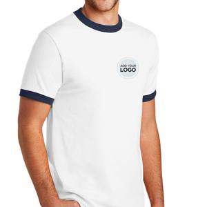 Camiseta de Cuello Redondo y Manga Corta, Camiseta Bella Canvas para Hombre, Camisetas de Algodón Supima, Camisetas Ringer - Product Image 3