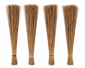 Balai en bâton de noix de coco naturel écologique, fait à la main, durable, léger, avec manche en bois, pour le nettoyage des sols à la maison et en extérieur - Product Image 5