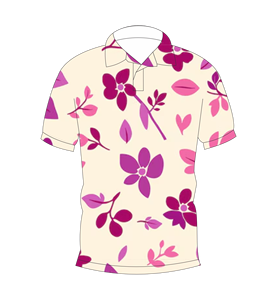 Polo à imprimé floral pour hommes, manches courtes, décontracté, mode estivale, motif de fleurs roses - Product Image 4