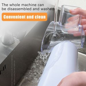 Grattugia Rotante Manuale per Formaggio con 3 Lame Intercambiabili in Acciaio Inox, Manico per Grattugiare Frutta e Verdura - Product Image 5