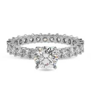 Anillo de Diamantes Naturales con Incrustaciones de Diamantes en Oro Blanco de 14 Quilates, 2.02 Quilates, Color G, Claridad VS1, Talla 5 - Product Image 3