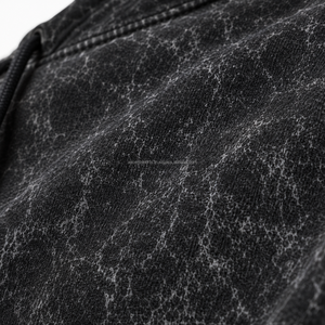 Sweat-shirts à capuche délavés pour hommes, style streetwear, 100% coton molletonné, décontractés, avec poche avant, coupe oversize, sweat à capuche délavé - Product Image 6