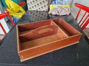 Handmade Wooden Spoon Rest Farmhouse <b>Kitchen</b> Utensil Holder - Product Image 3